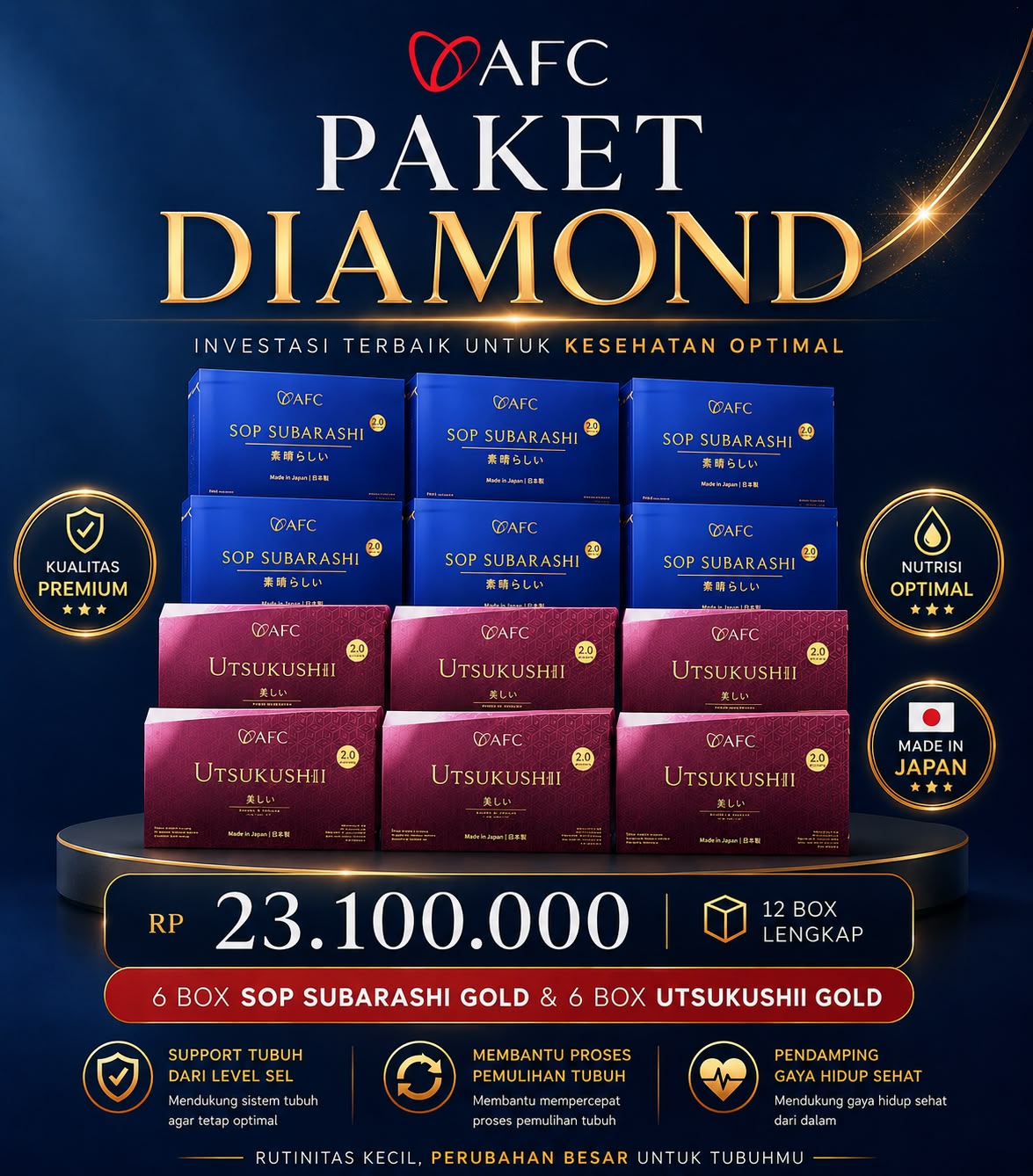 Paket Distributor Member Diamond AFC Life Science Pendaftaran Resmi Maksimal Bonus