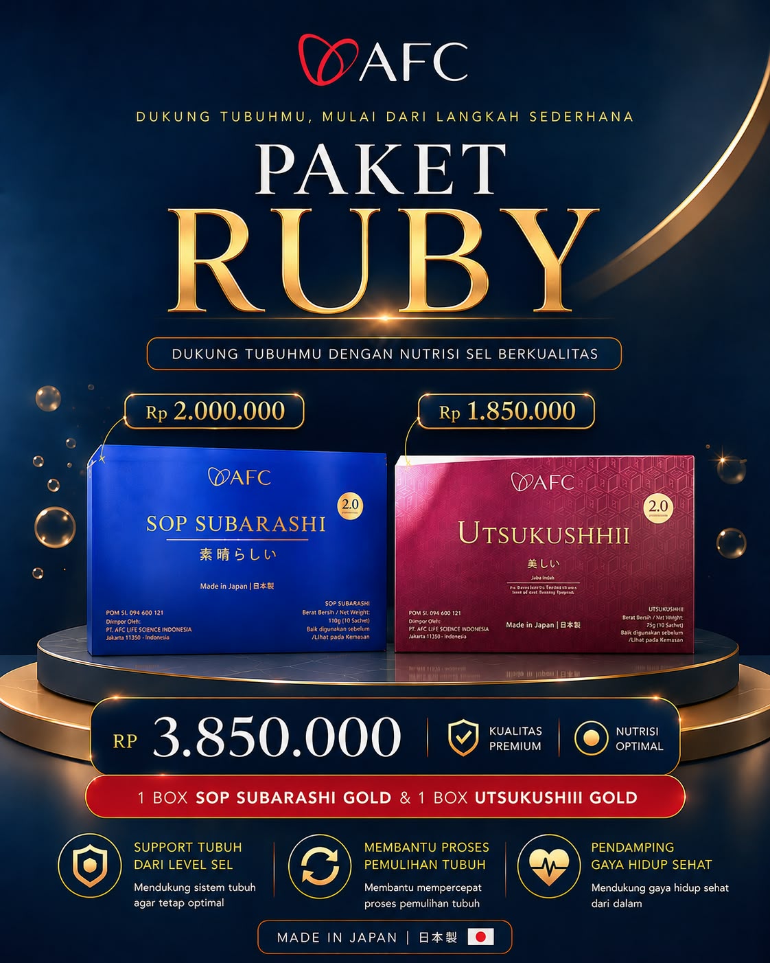 Paket Starter Member Ruby AFC Life Science Pendaftaran Resmi